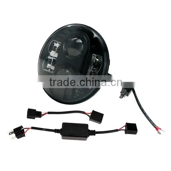 Round led auto headlight 7 " jeep wrangler headlight