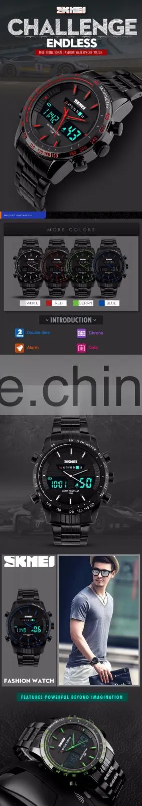 SKMEI Fashion Analogue Digital Watch