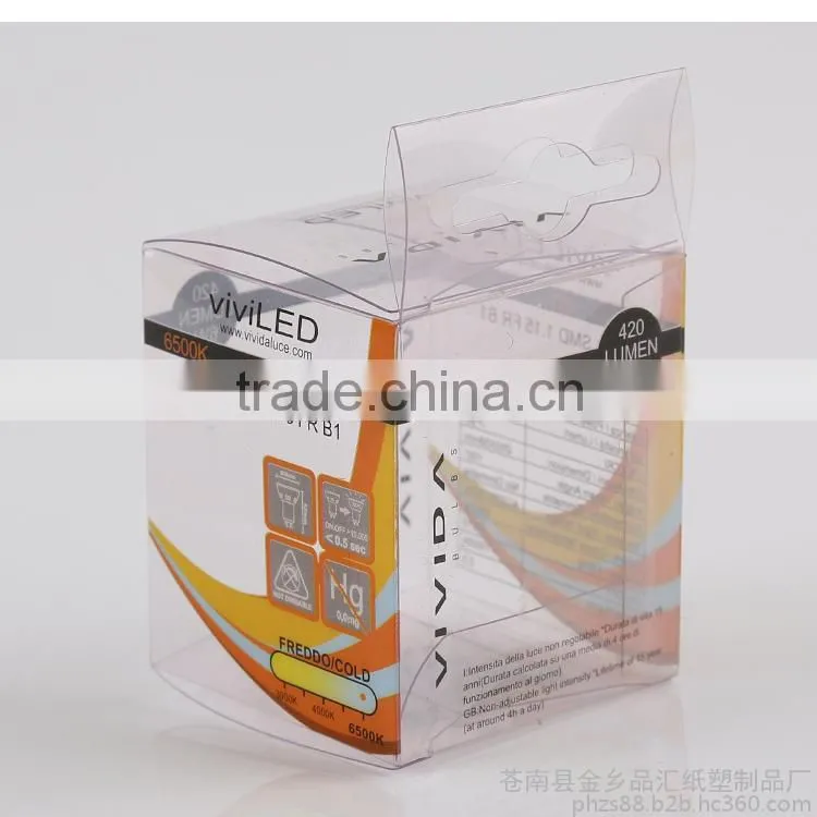 Customized logo pvc packaging box plastic packaging box