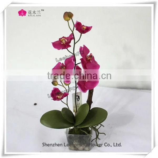 Real Touch Phalaenopsis Orchids Pink Table Flower Centerpieces