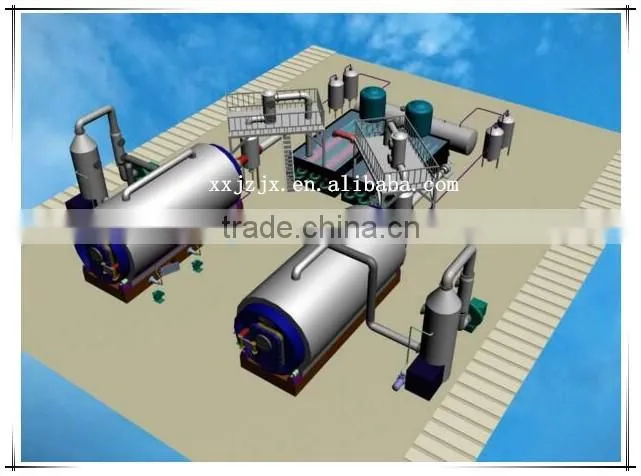 Waste tyre pyrolysis machine to oil with high profitable