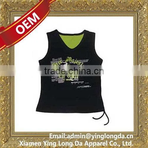 High quality new products spaghetti strap girl vest