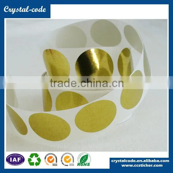 Custom printed sticker manufacturer gold foil sticker