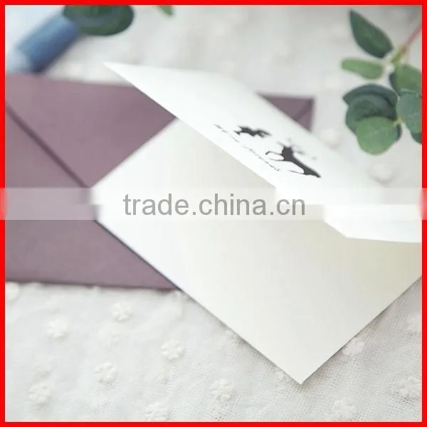 Custom Printing Paper Greeting Card with Envelope Wholesale