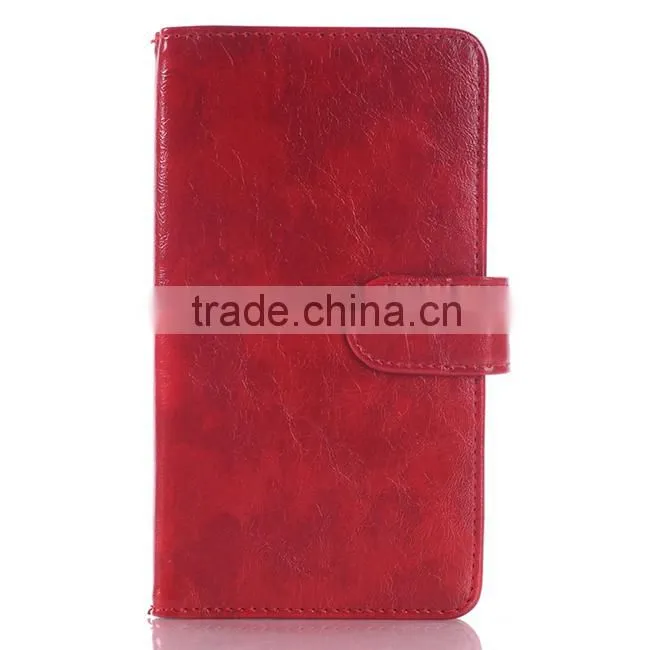 Book Style Wallet Genuine Leather Cover Case For Sony Xperia Z4