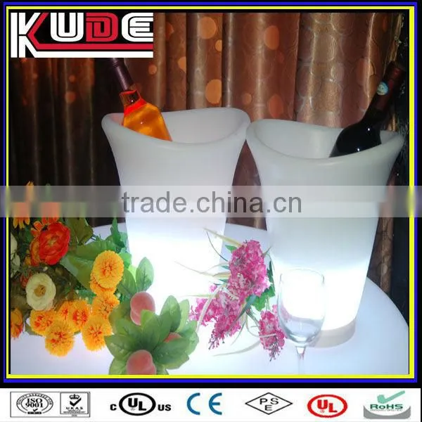 remote control plastic led wine bucket/led ice bucket