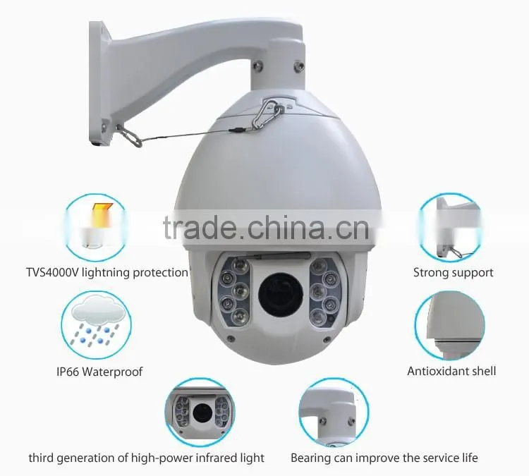2016 Suntor Intelligent 22x 1080P Infrared Digital HD High Speed Dome IP IR Camera