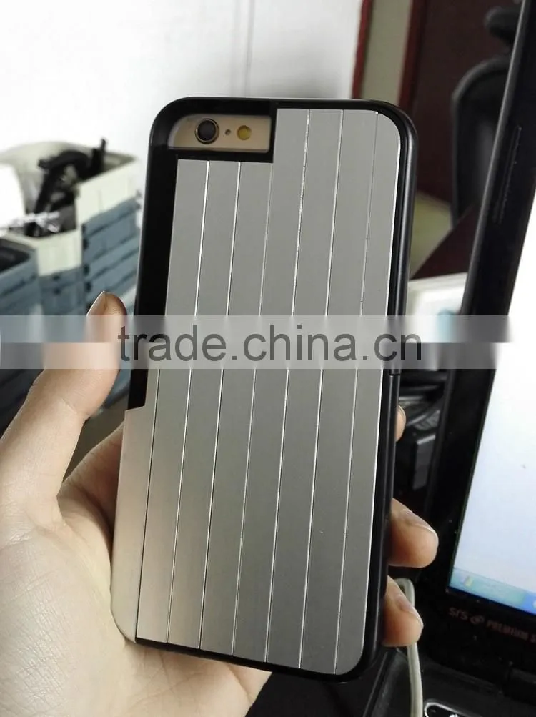 Selfie stick Aluminum Case Build-in Bluetooth Remote Shutter case For iPhone 6
