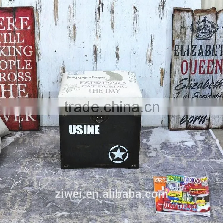Vintage Wooden Storage Trunk Box