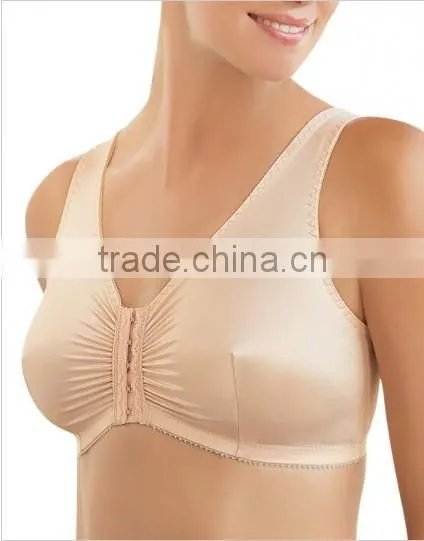 hot sell fancy women underwear front closure nursing bra