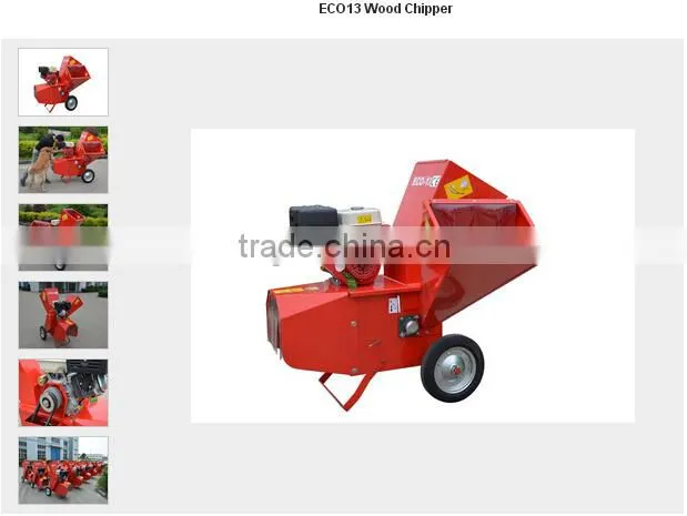 FHM 6 inch electric Honda GX390 industrial engine wood chipper