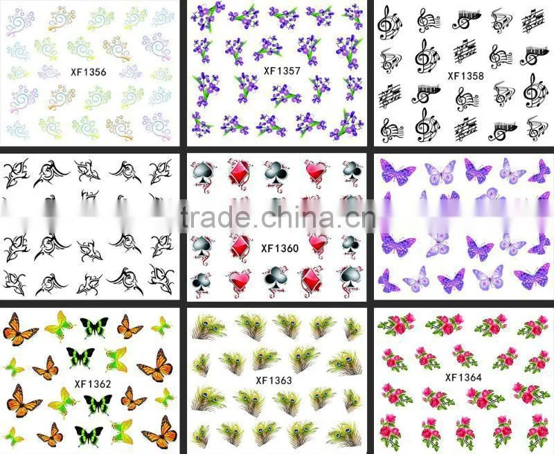 2014 newest Environment Friendly super thin real nail polish sticker