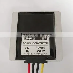 waterproof DC DC buck convertor,DC24V input,DC12V/10A/120W output