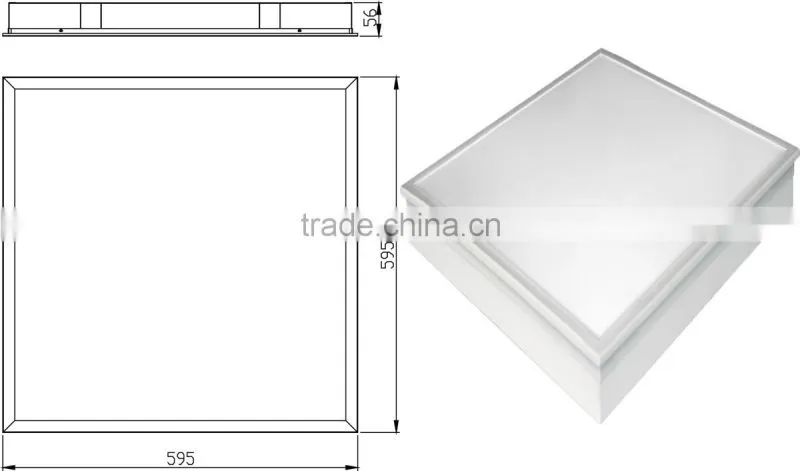 high quality suspended led panel light 120x30 cm