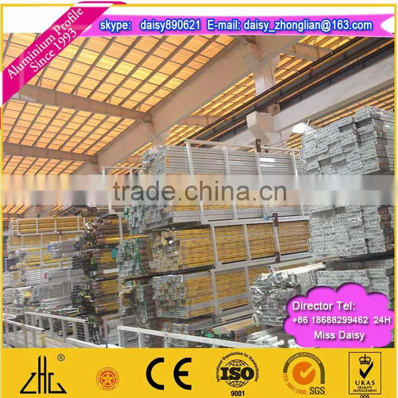 Window & Door, Curtain Wall, Heatsink, LED, Solar Frame, Furniture 6063-T5 Powder Coating Aluminium Profile