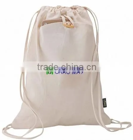 Cotton drawstring bag for rice packaging