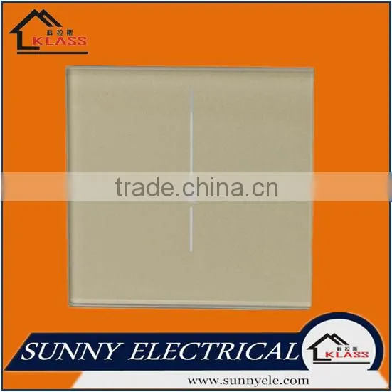 beautiful 1 gang glass screen touch and remote control light switch
