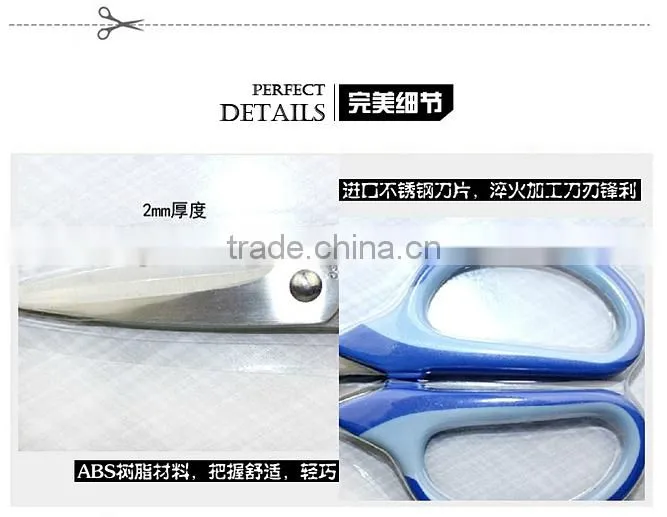 Deli Stainless steel big scissors for Office Supply Model 6001 blue