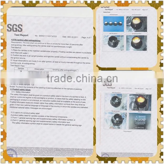 Tin candle for Spa & Massage