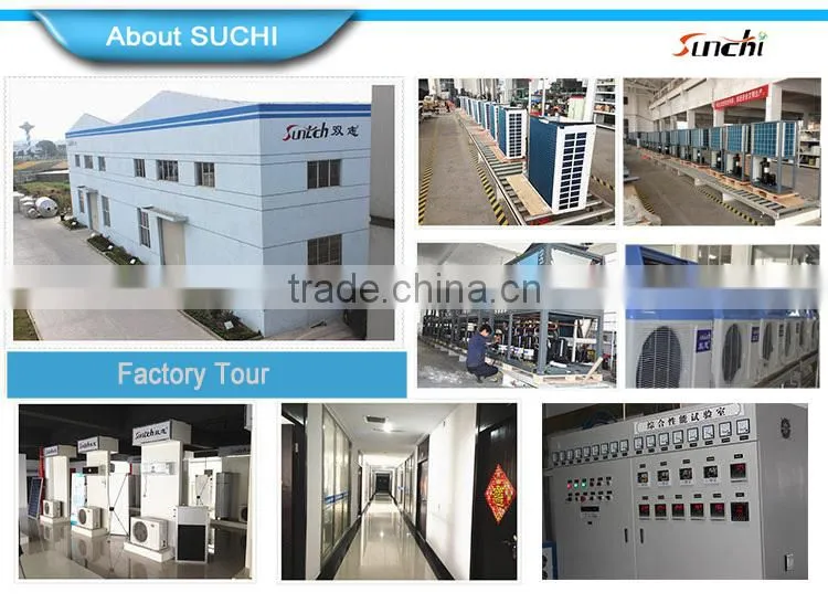 Outlet 85C hot water 12kw/19kw/35kw/70kw/105kw R134a supper COP high temp. air source heat pump industrial heating