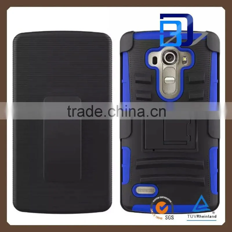 Fashionable Popular Shockproof Heavy Duty Armor case cover 3 in 1 belt Armor slim case For LG G4s fast delivery