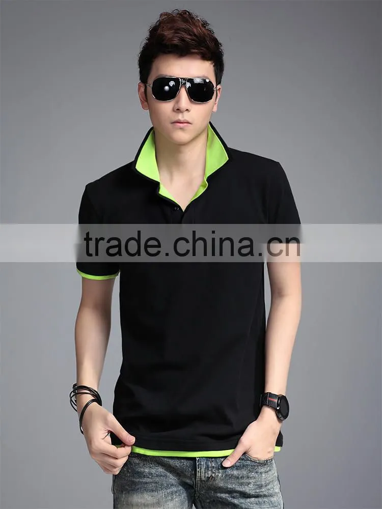 fashion summer men's polo short sleeve t-shirts