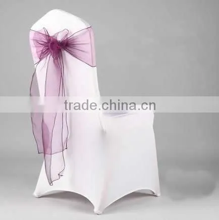 20*275cm In Stock Wedding Organza Hanging Bow Chair Cover Sashes Sash Party Banquet Decoration Bow Colours