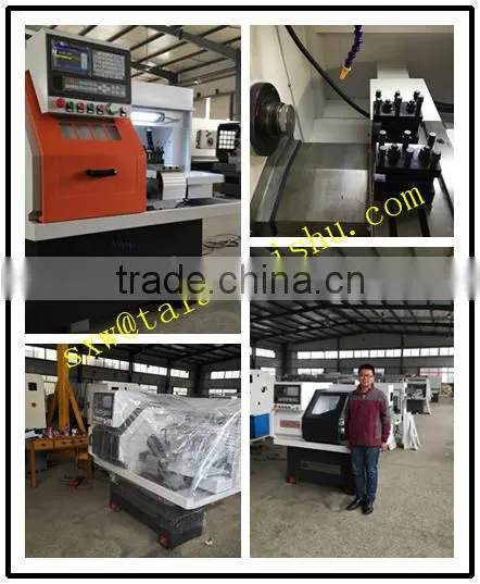 CNC lathe with automatic feeding device hydraulic oil power