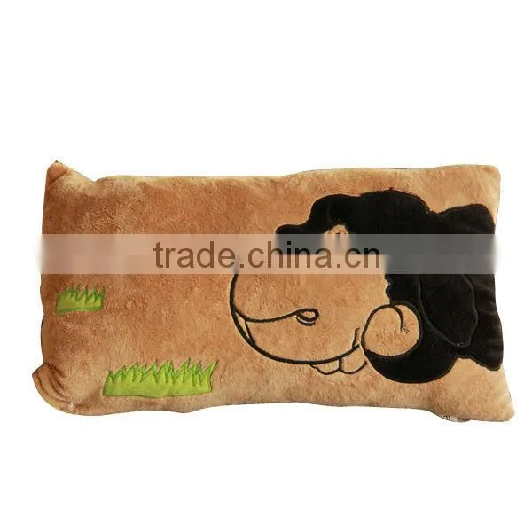 Lovely embroidered custom travel pillow