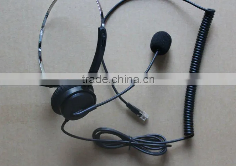 Professional call center headset with QD cord