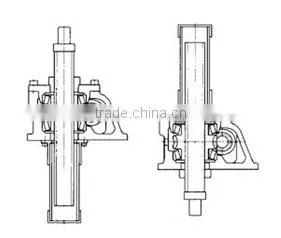 JWB series worm gear guide screw jack