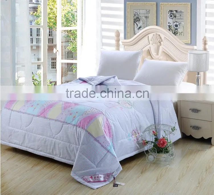 Beautiful Colorful Flower Patchwork kantha quilt Microfiber fitted Quilt/Bedspread wholesale