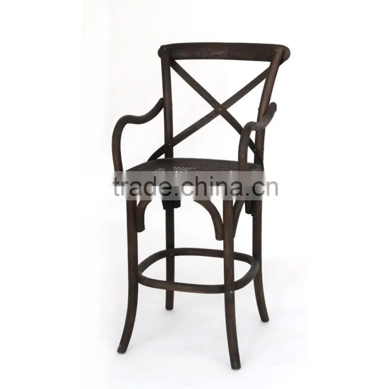 Customized cheap modern luxury restaurant french style wood stool