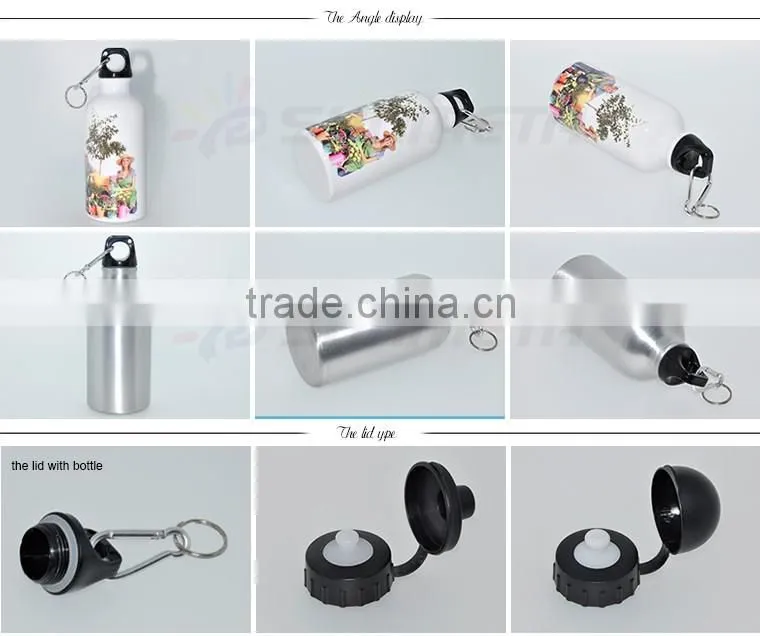 Wholesale sublimation 600ml blank sport aluminum water bottles personalized