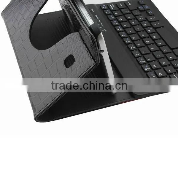360 degree rotating bluetooth keyboard case for samsung tab3 p3200