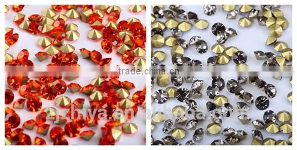2014 Hot Sale fancy glass chaton cheap strass