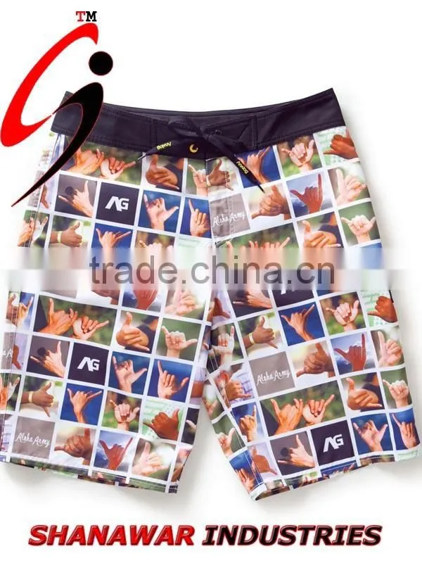 men antimicrobial sports sublimation shorts