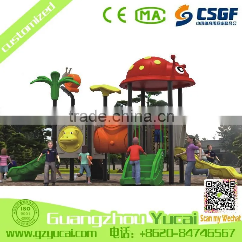hot sale children outdoor gym playground slides equipment for child