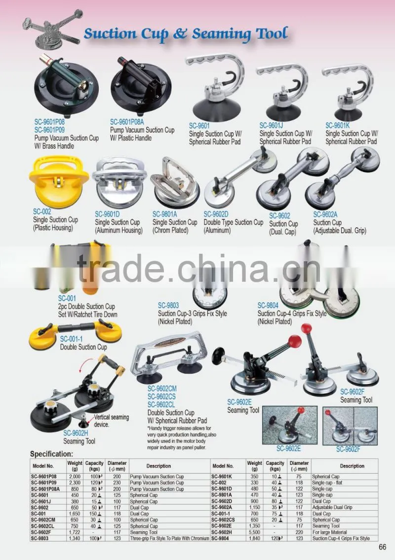 75 kg Capacity Stable Double Suction Cup