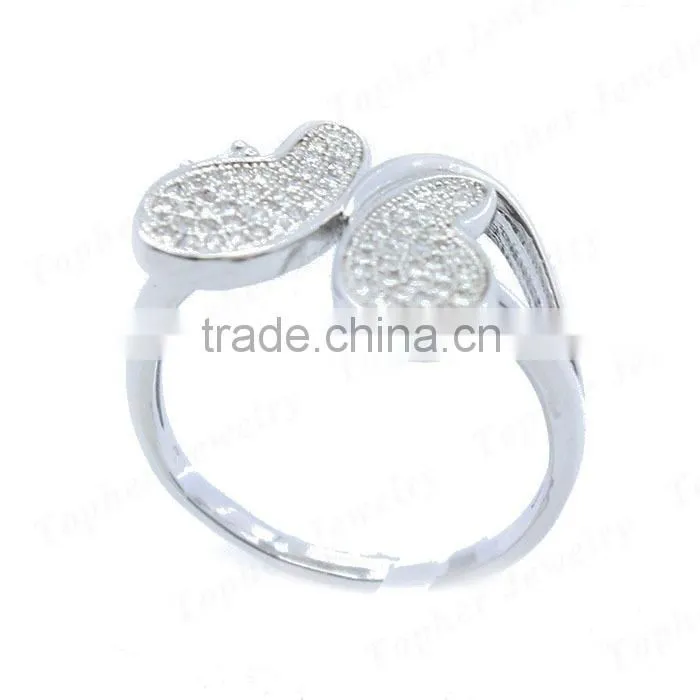 Fashion 925 sterling silver graceful butterfly ring