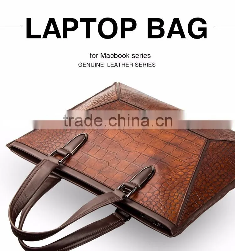 QIALINO hand bag italian leather briefcase laptop bag leather for macbook air/pro 12 13
