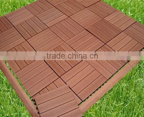 PE DIY wood and plastic flooring outdoor decking flooring
