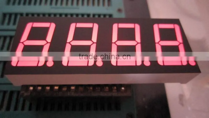 0.52 inch red color, 4 digit 7 segment led display, C.C