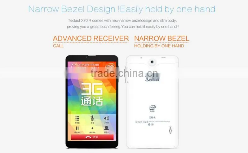 Teclast X70 R 3G WCDMA Android 5.1 7 inch IPS Retina Screen Intel SoFIA Atom X3-C3230 64bit Quad Core 1GB RAM 8GB ROM Cameras