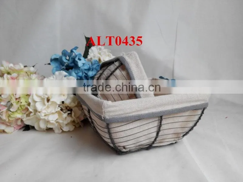 wire frame storage baskets iron small baskets for decoration