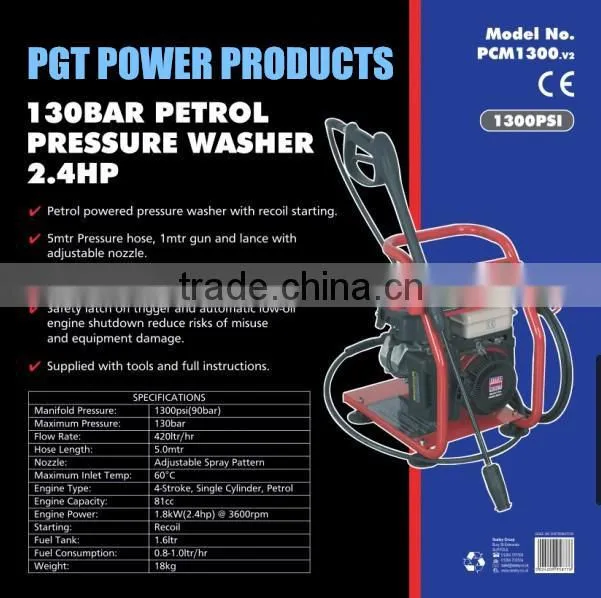 2.4HP 1300PSI car wash set