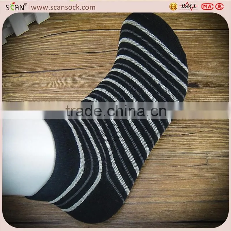 factory wholesale custom stripe black/white color tight socks cotton cotton