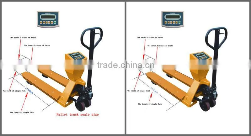 2012 New 1000kg-2000kg hand pallet truck scale