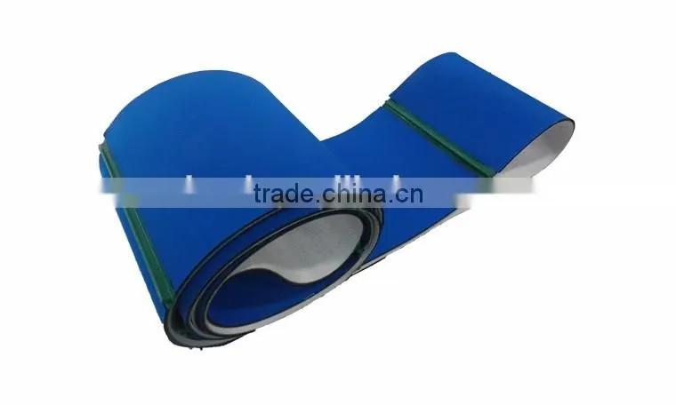 Light duty pvc baffle conveyor belt with guide bar