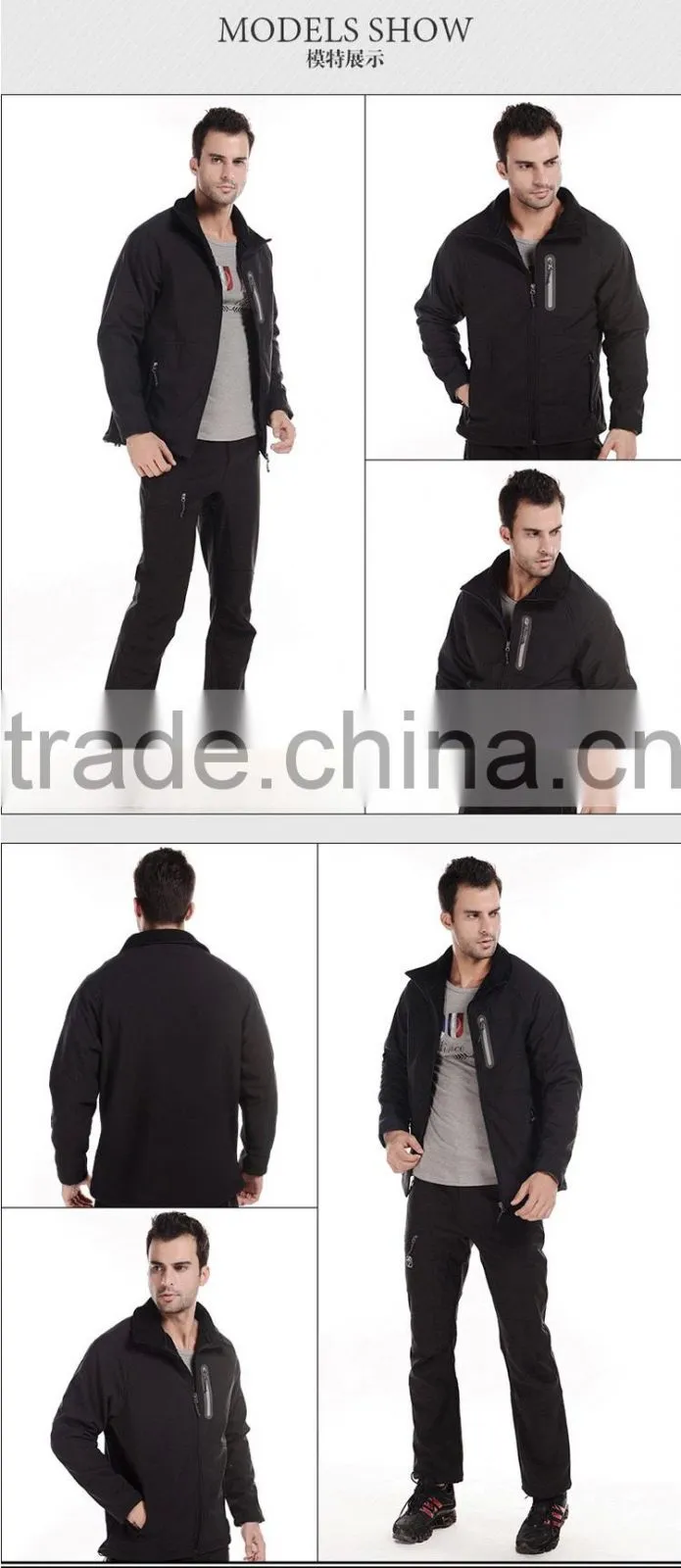 Plus Size New Arrival Functional Winter Warm Stand Collar Softshell Jacket